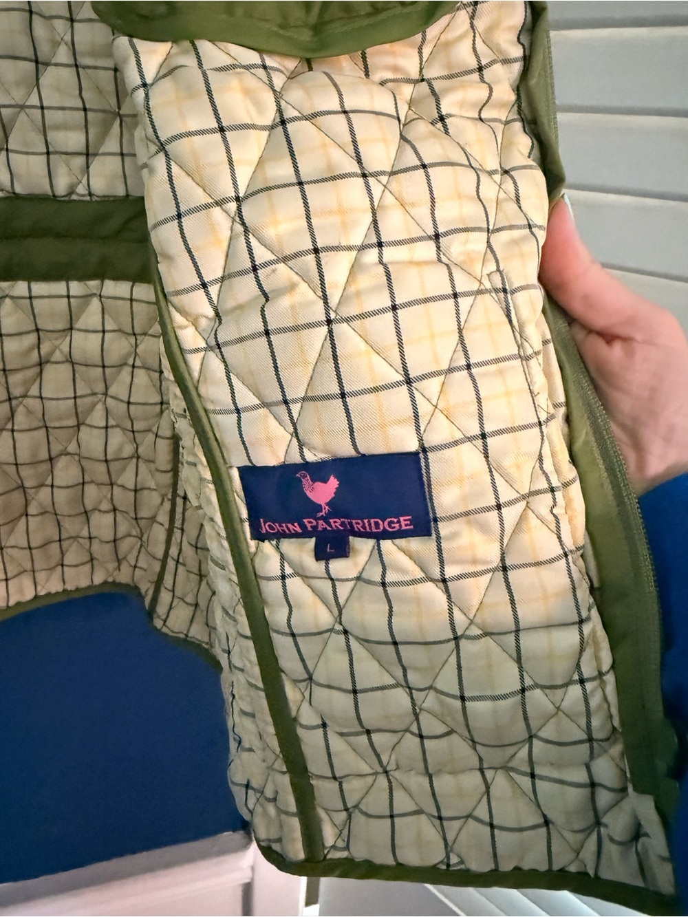 Olive Green Diamond Quilted Jacket - Picture 2 of 3